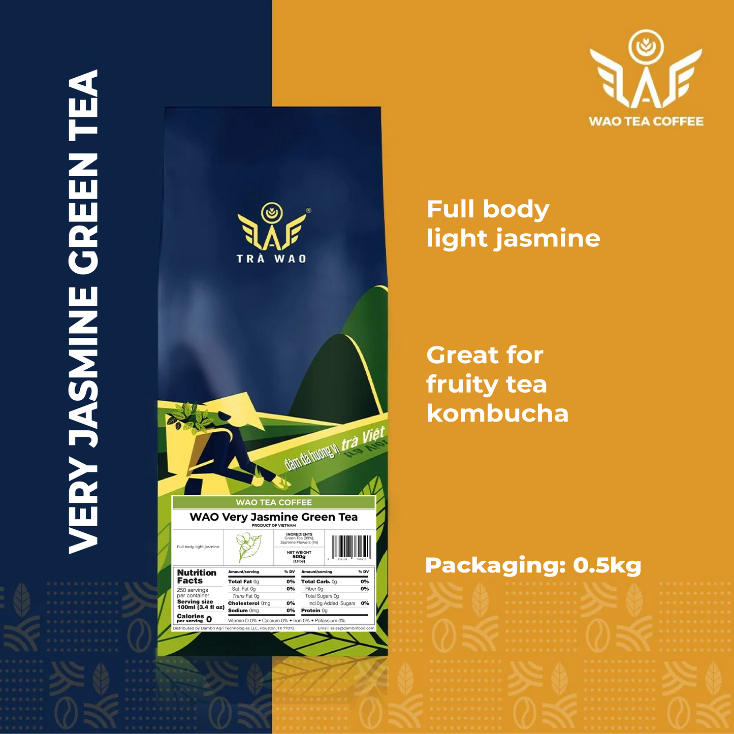 WAO Very Jasmine Green Tea