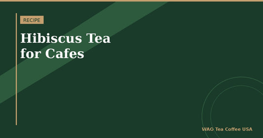 Hibiscus tea recipe for cafes — fruit teas and sparkling drinks