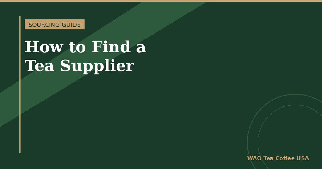 How to find a tea supplier for your bubble tea shop