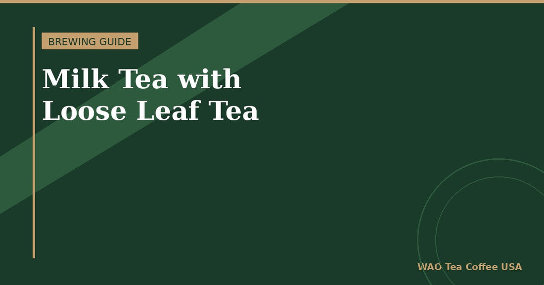 How to make milk tea with loose leaf tea vs tea bags
