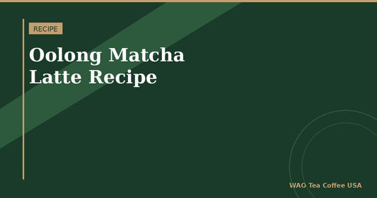 Oolong matcha latte recipe made with Vietnamese oolong