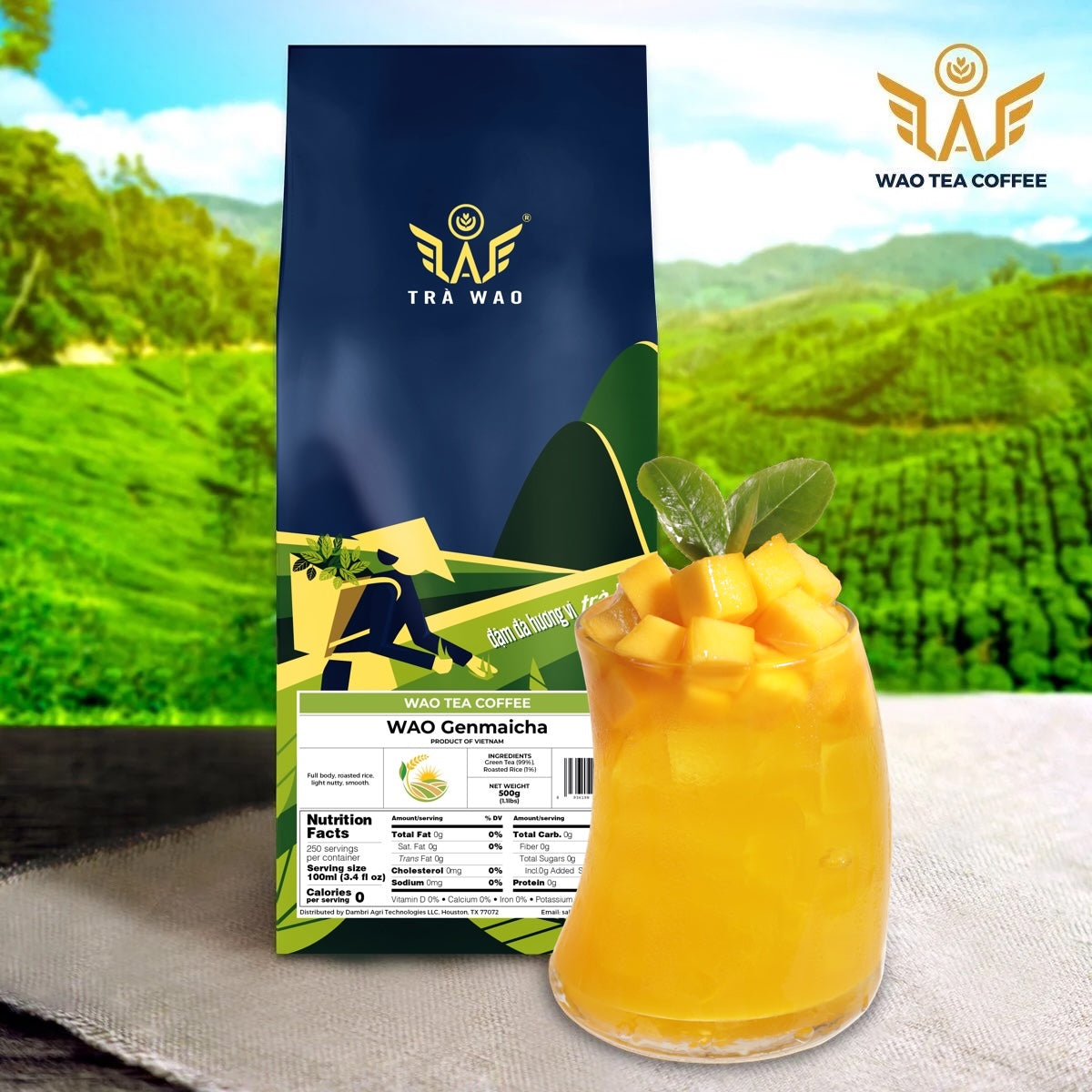 WAO Genmaicha, included in the WAO Tea Starter Pack bundle